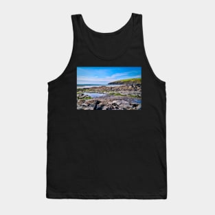 Beach & Rock Pool Landscape - Coastal Scenery - Newport, Pembrokeshire Tank Top